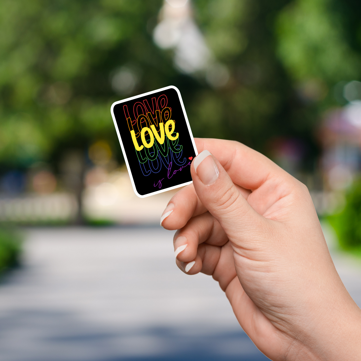 Love is Love Die Cut Sticker