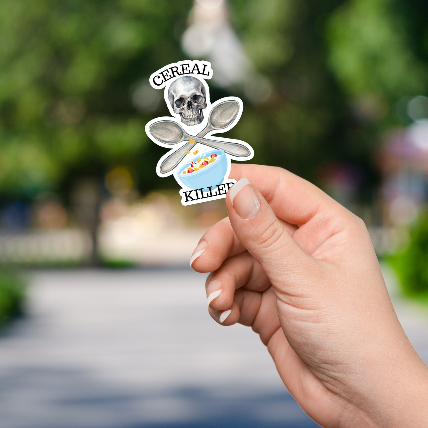 Cereal Killer Die Cut Sticker