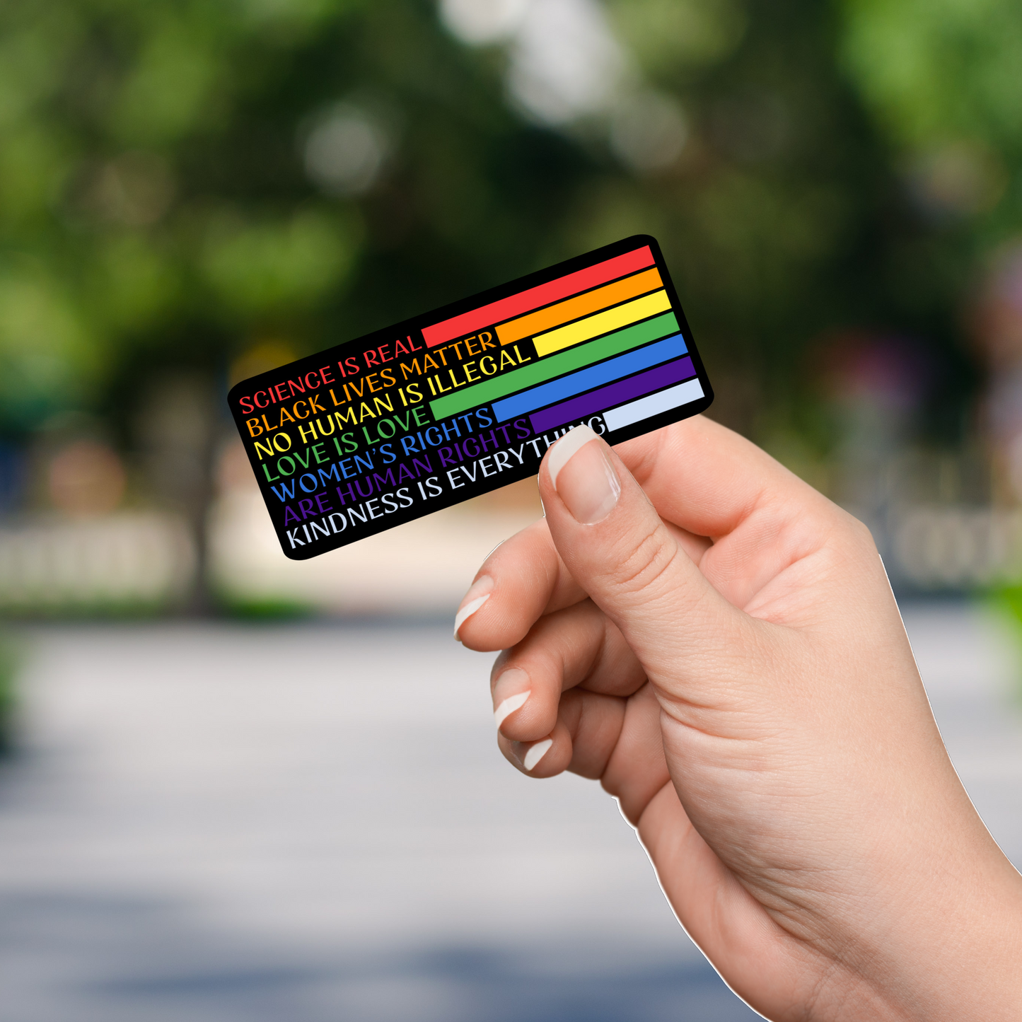 Science is Real Die Cut Sticker