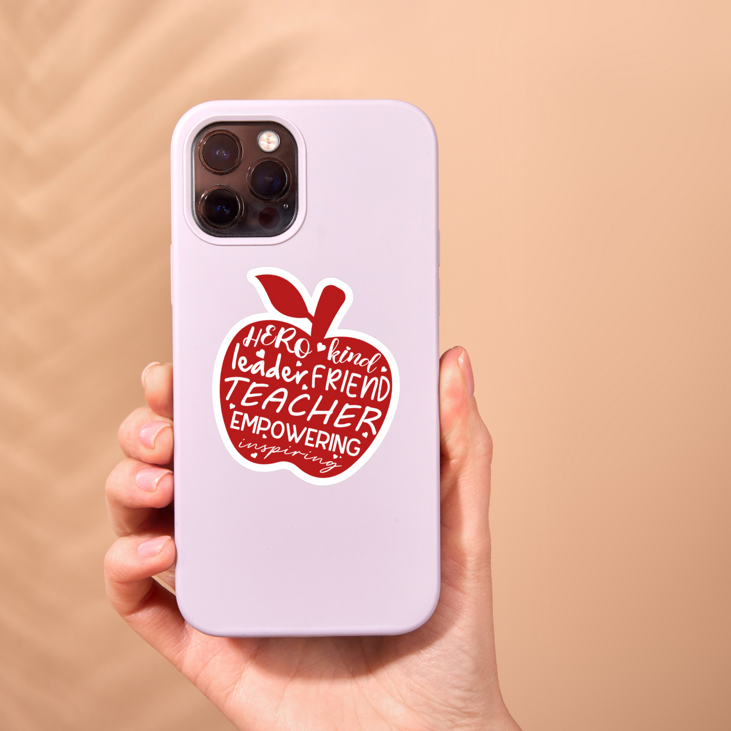 Teacher, Hero, Leader, Friend Die Cut Sticker