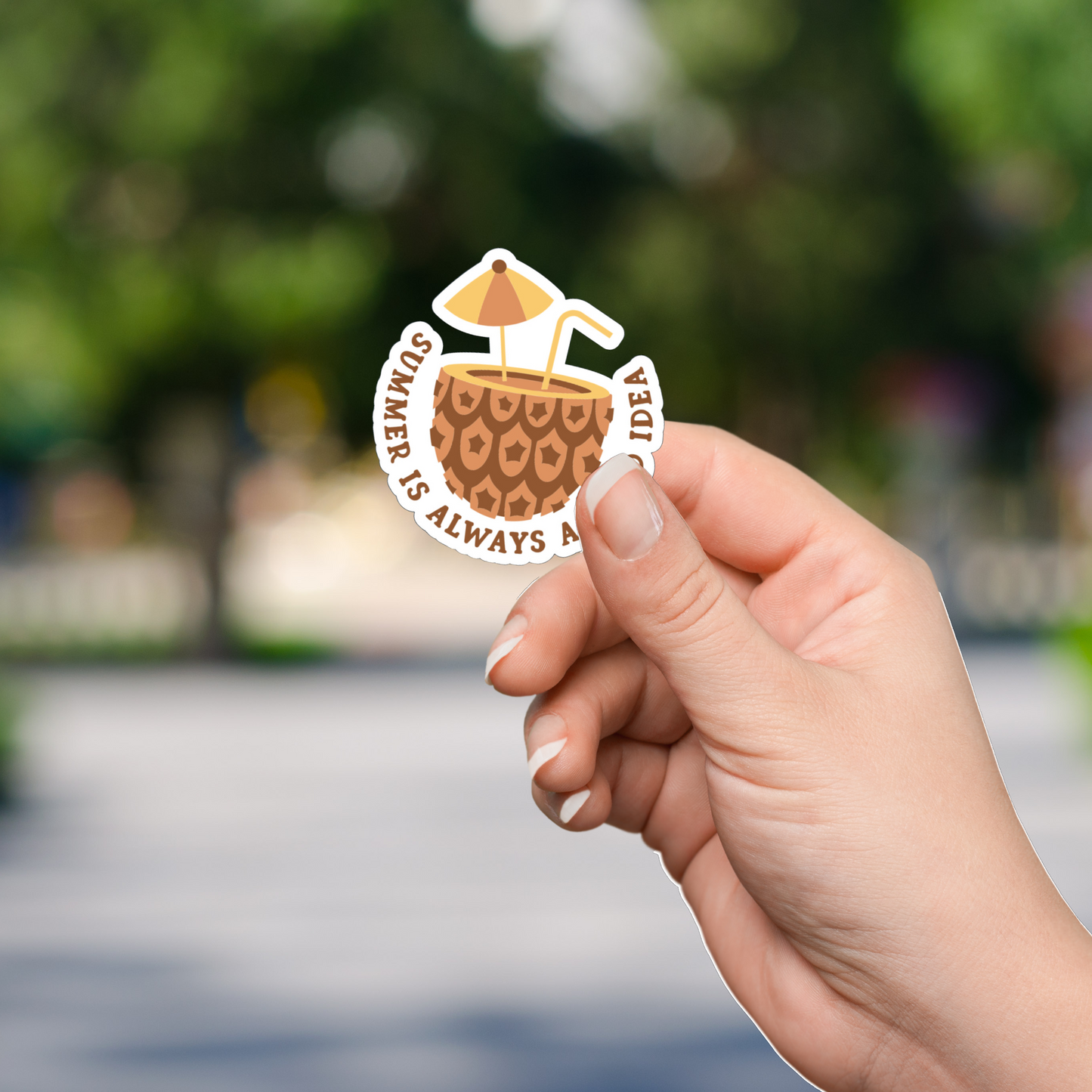 Summer is Always a Good Idea Die Cut Sticker