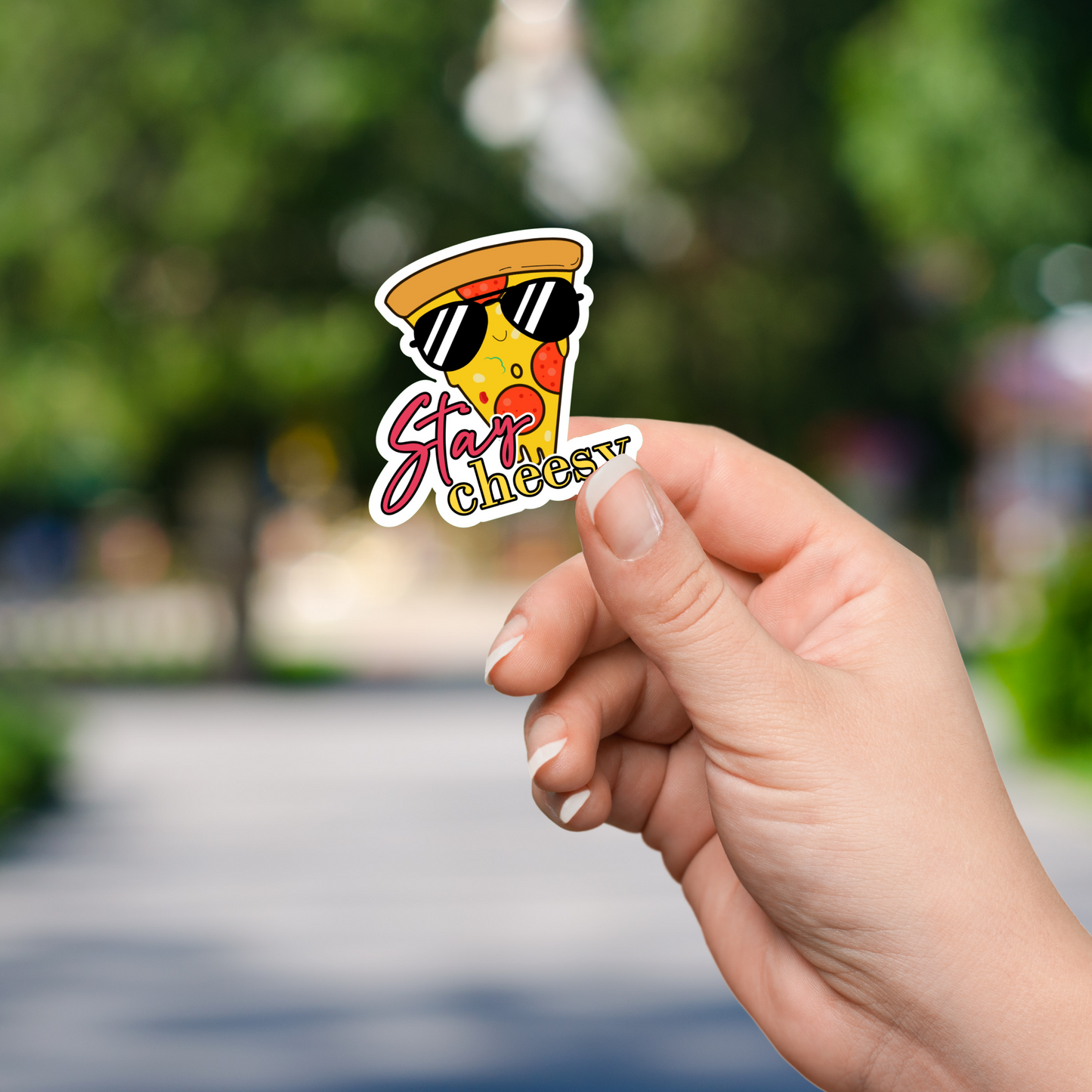 Stay Cheesy! Die Cut Sticker