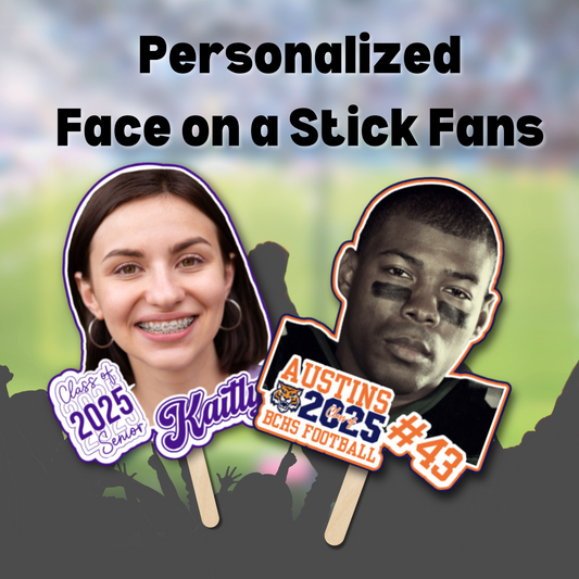 Face on a Stick: Small, Fan SIzed