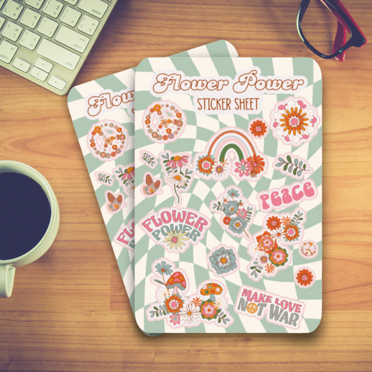 Flower Power Sticker Sheet