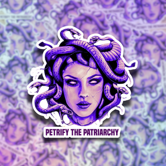 Medusa: Petrify the Patriarchy Die Cut Sticker