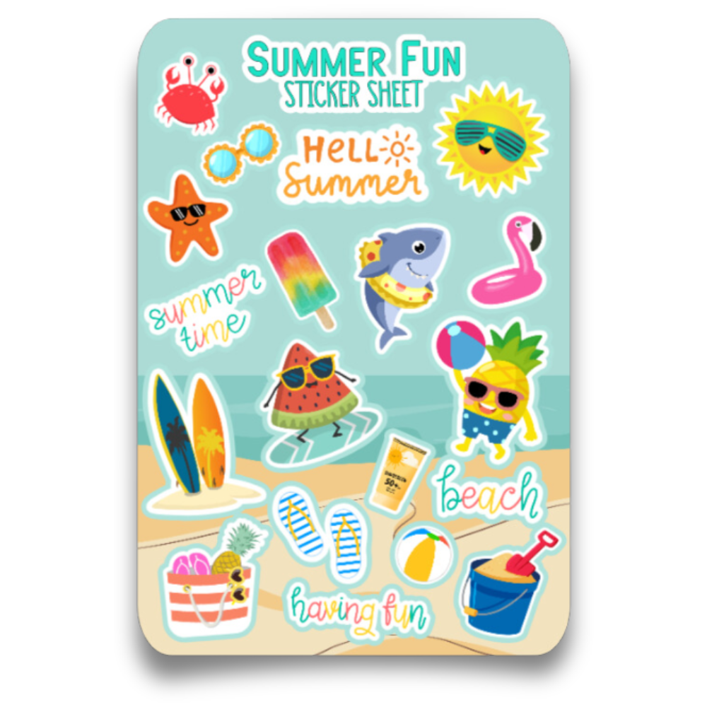 Summer Fun Sticker Sheet