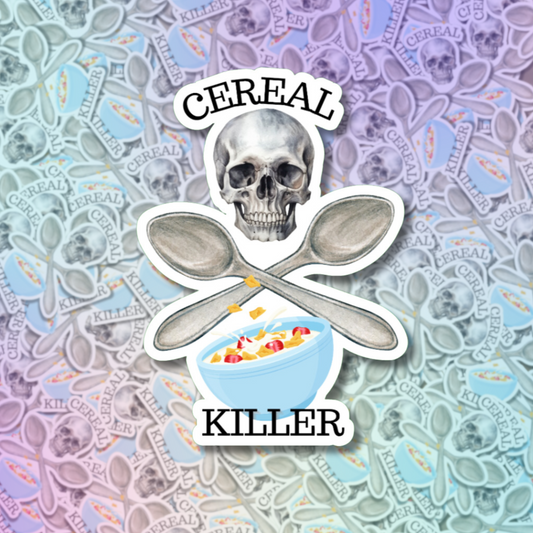 Cereal Killer Die Cut Sticker