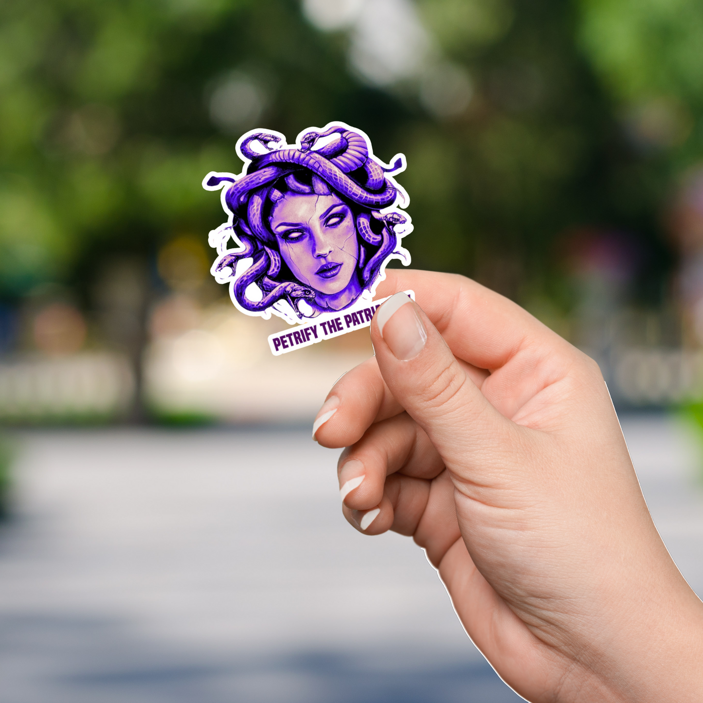 Medusa: Petrify the Patriarchy Die Cut Sticker