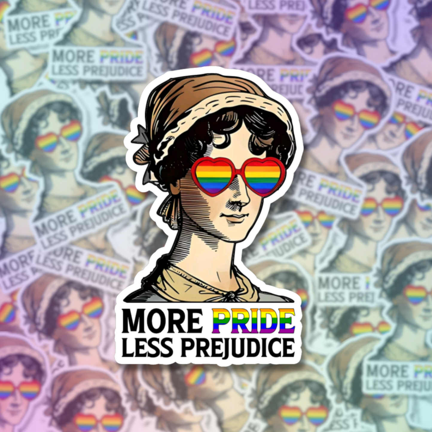 More Pride Less Prejudice Die Cut Sticker