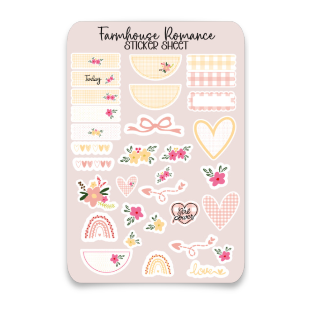 Farmhouse Romance Sticker Sheet