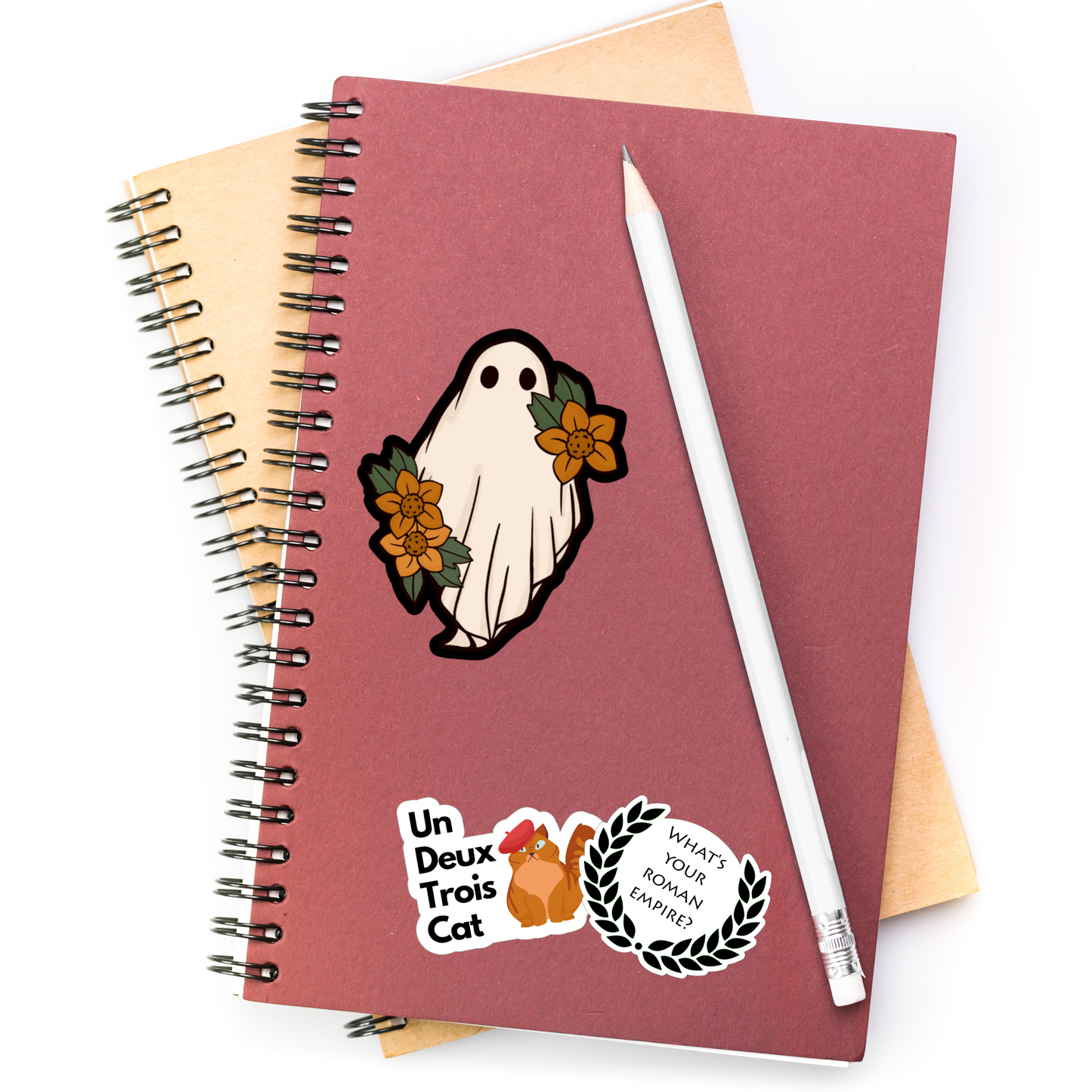 Boho Ghost Die Cut Sticker