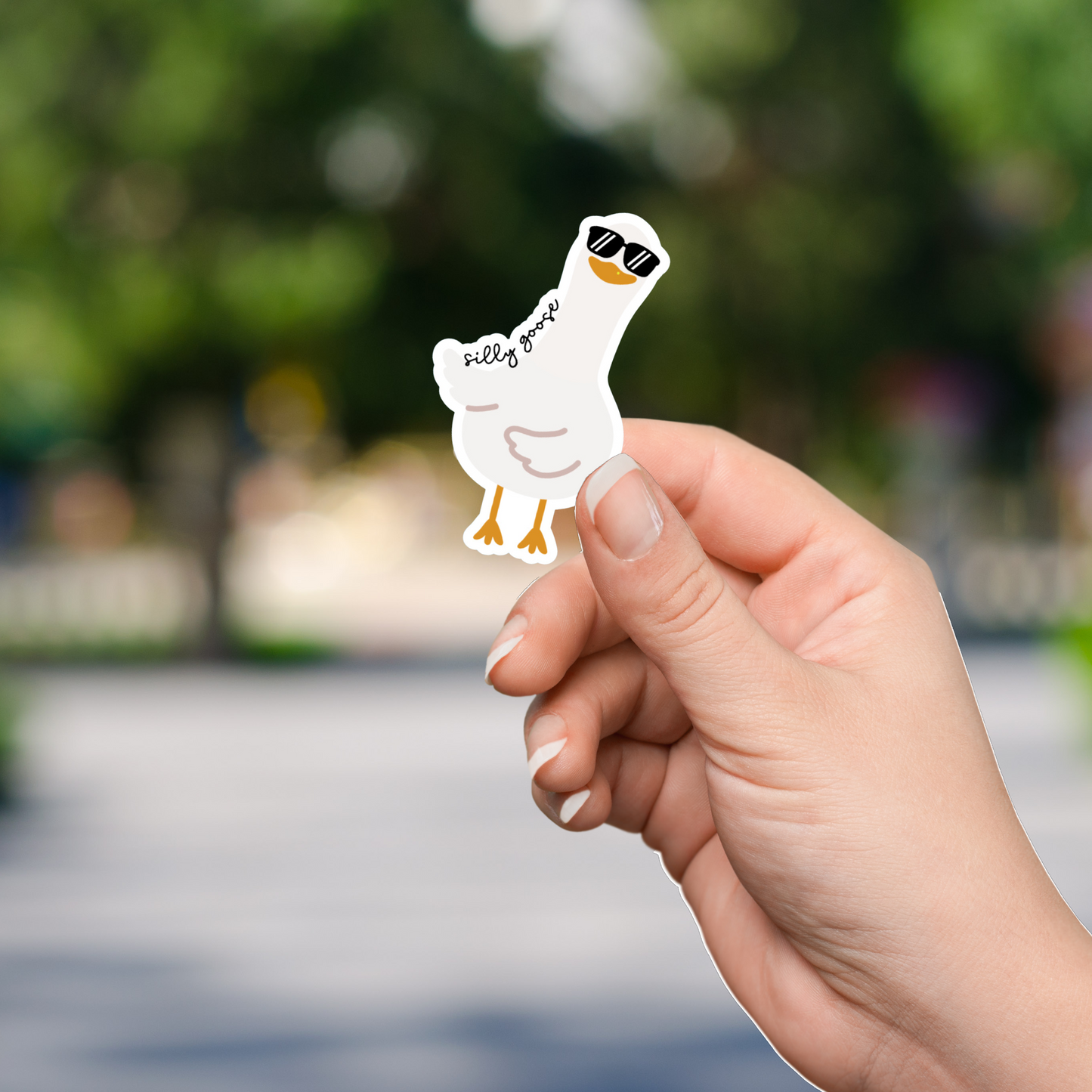 Silly Goose Die Cut Sticker