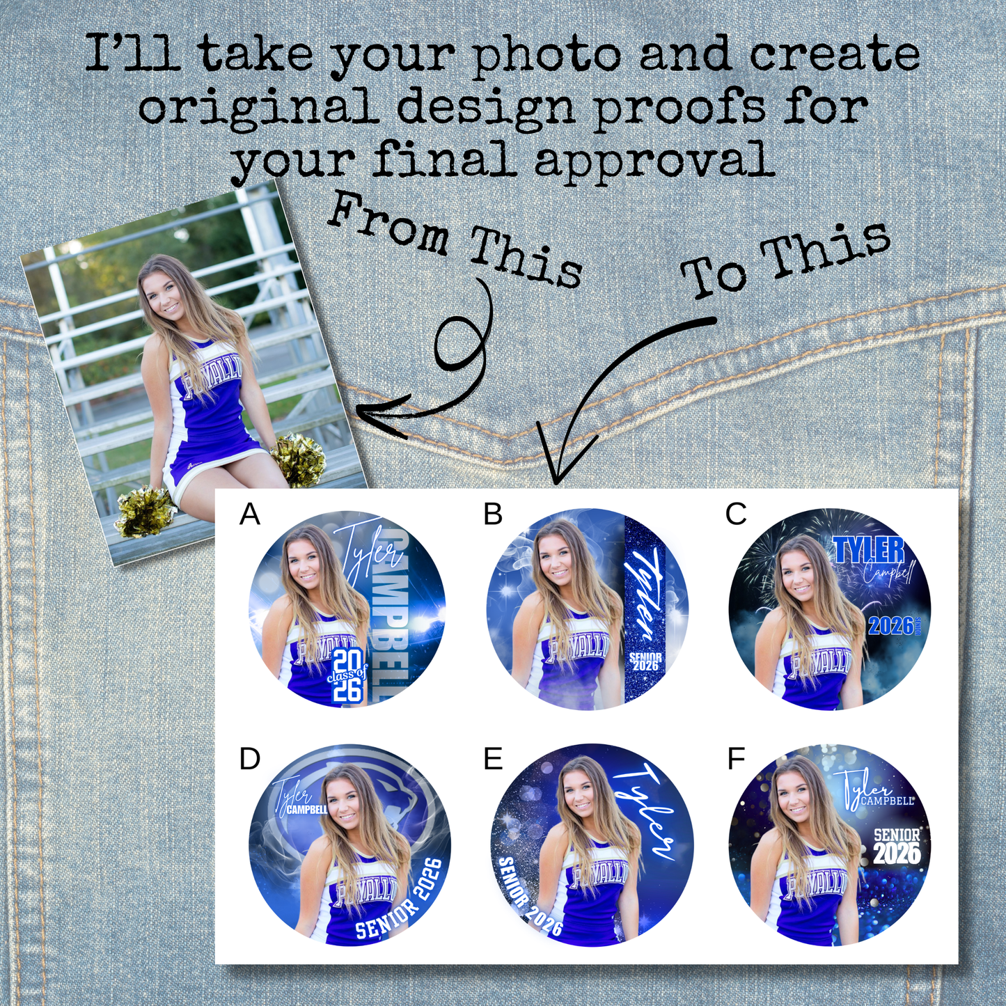 Brag Buttons! Great for Celebrating your Graduate or Team!
