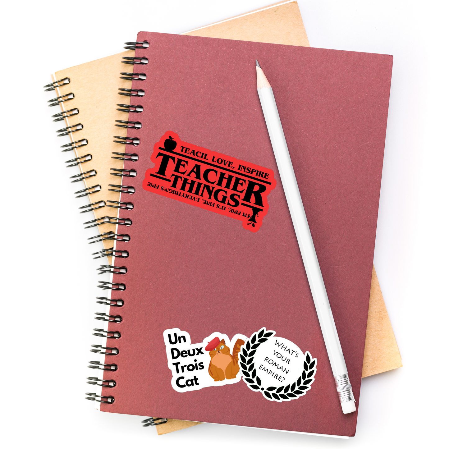 Teacher Things Die Cut Sticker