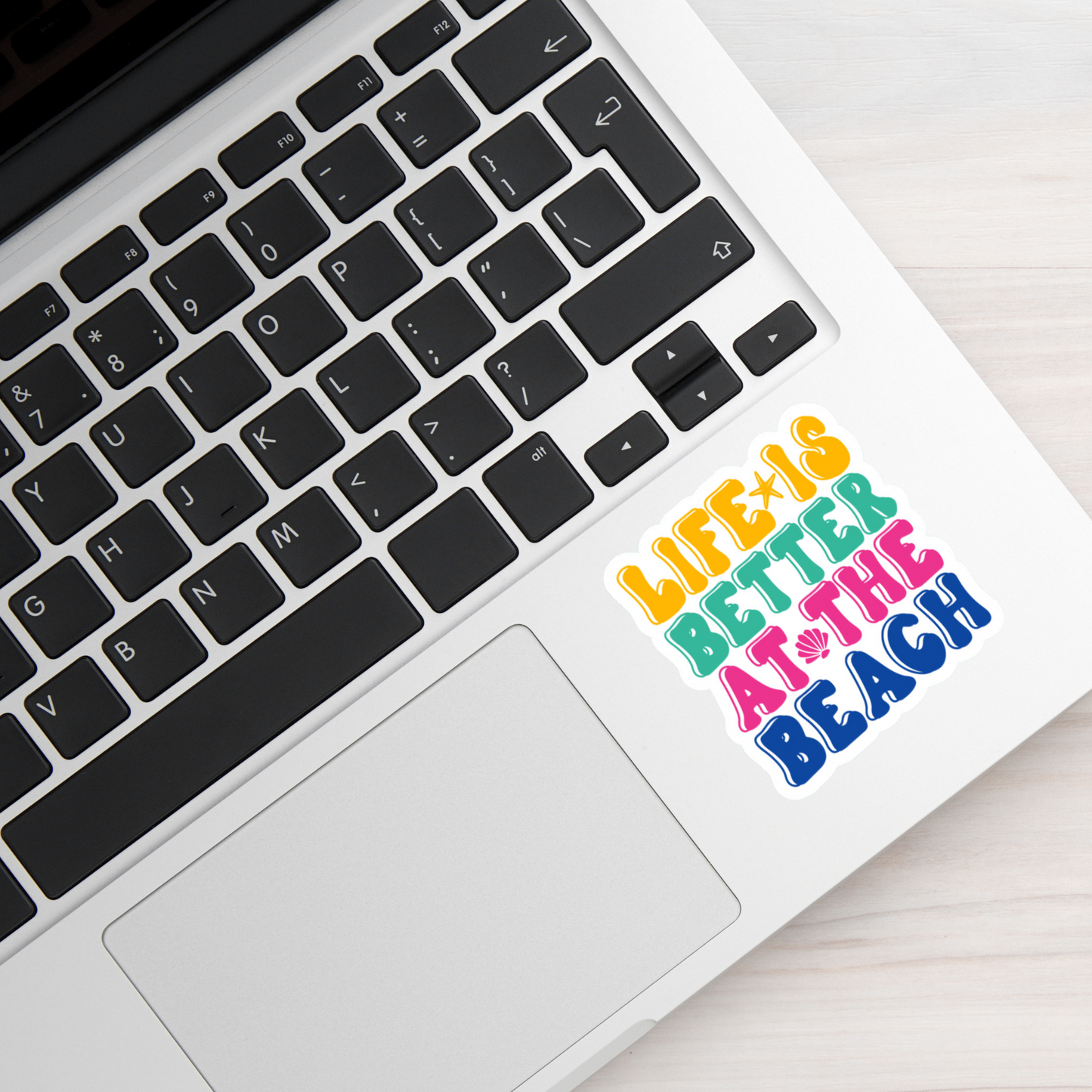 Life Is Better at the Beach Die Cut Sticker