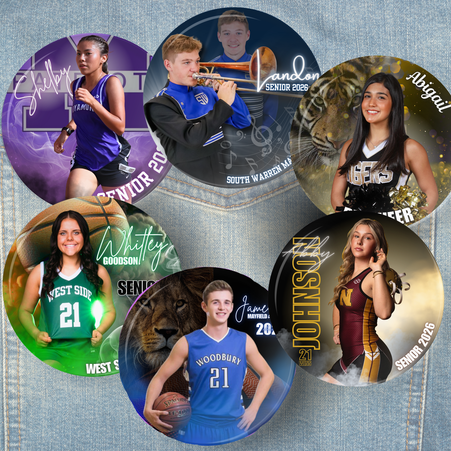 Brag Buttons! Great for Celebrating your Graduate or Team!