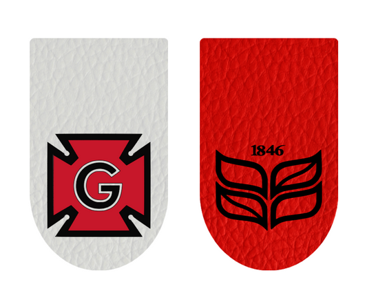 Grinnell College Faux Leather Magnetic Bookmark